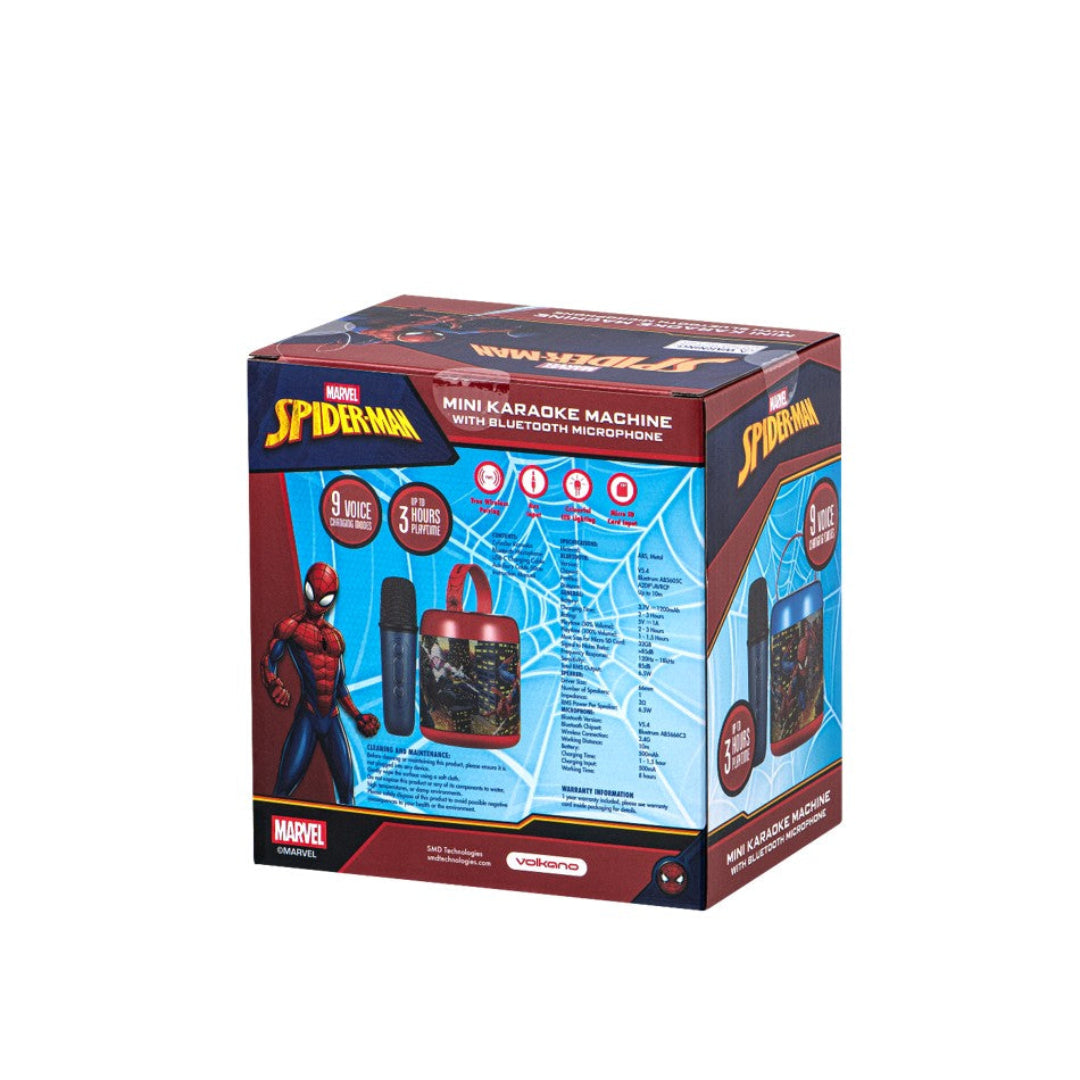 Spider-Man LED Karaoke Speaker with Microphone