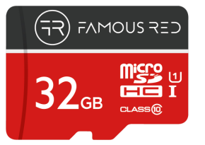 Famous Red 32GB SD Card