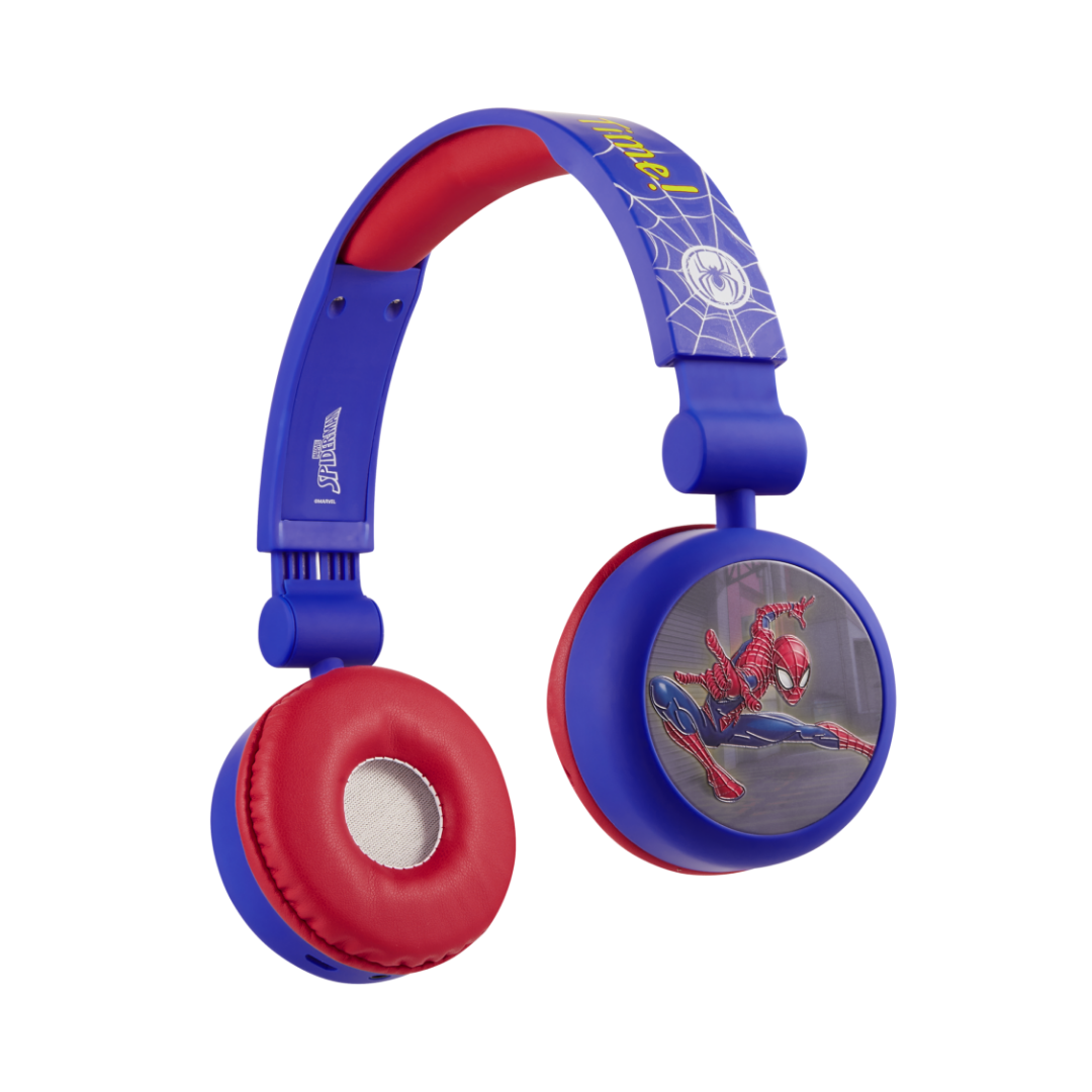 Spiderman Bluetooth Headphones With Swivel Cups - Blue