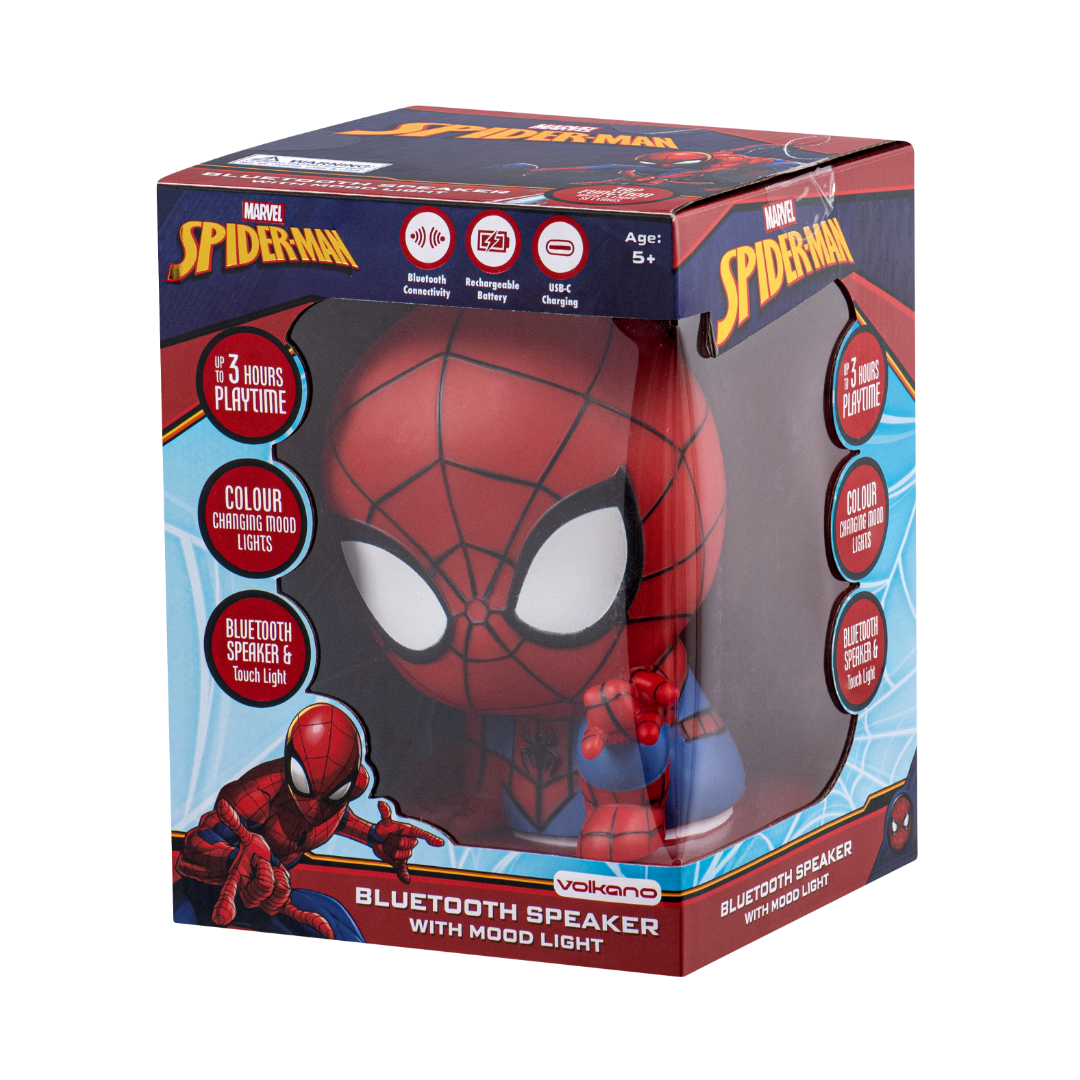 Spider Man Bluetooth Speaker with Mood light - Red