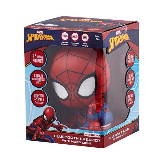 Spider Man Bluetooth Speaker with Mood light - Red