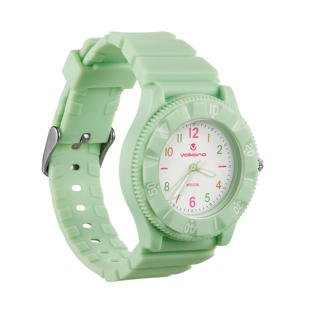 Volkano Mallow Series Kids Analogue Watch - Green