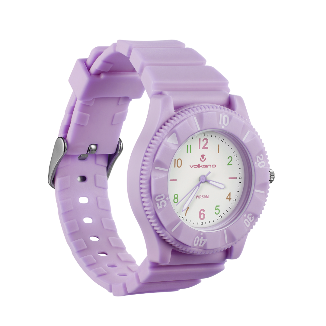 Volkano Mallow Series Kids Analogue Watch - Purple