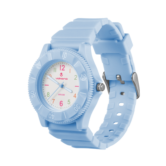 Volcano Mallow Series Kids Analogue Watch - Blue