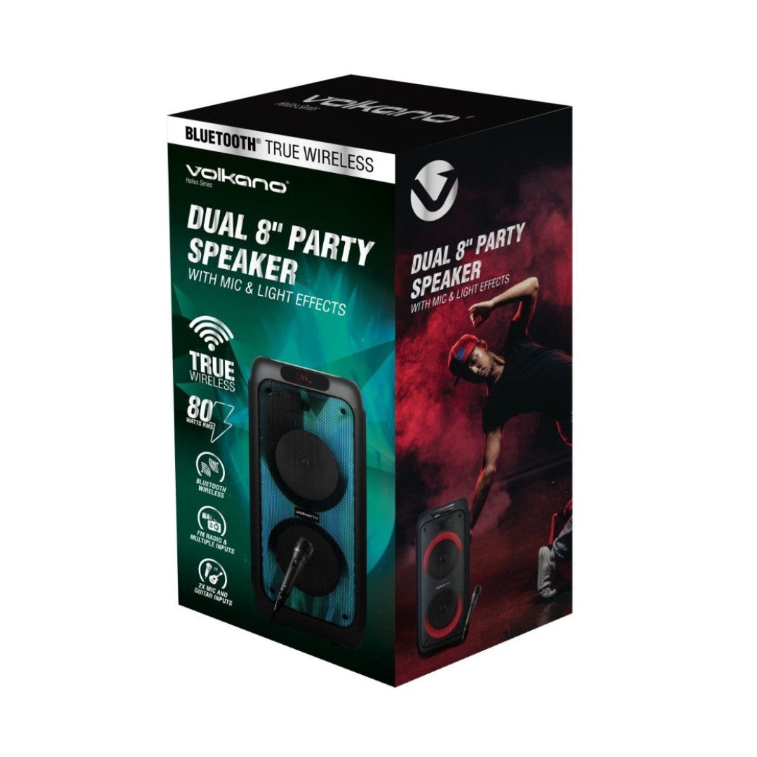 Volkano Helio Series Dual 8 Bluetooth Party Speaker