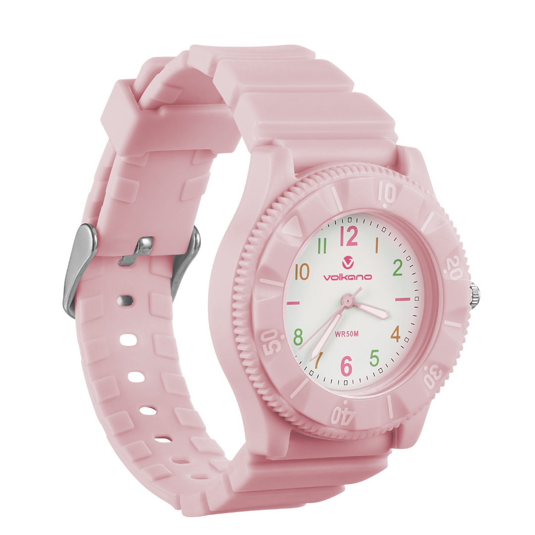 Volkano Mallow Series Kids Analogue Watch - Pink