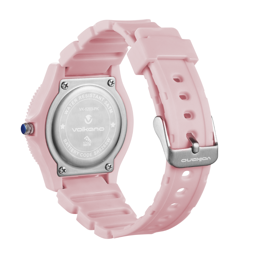 Volkano Mallow Series Kids Analogue Watch - Pink