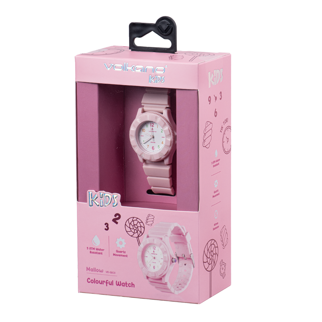 Volkano Mallow Series Kids Analogue Watch - Pink