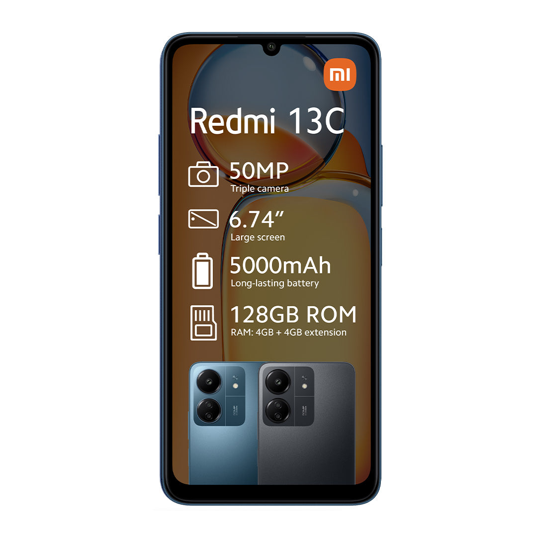 Xiaomi Redmi 13C + Free Powerbank (Vodacom) - Blue
