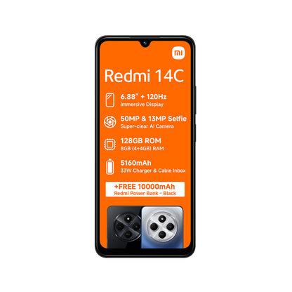 Xiaomi Redmi 14C 128GB 4G DS - Black (Vodacom)